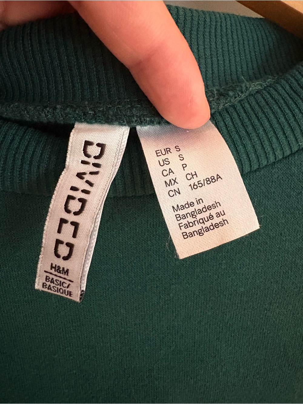 H&M Dark Green Crewneck Sweater - Picture 3 of 3
